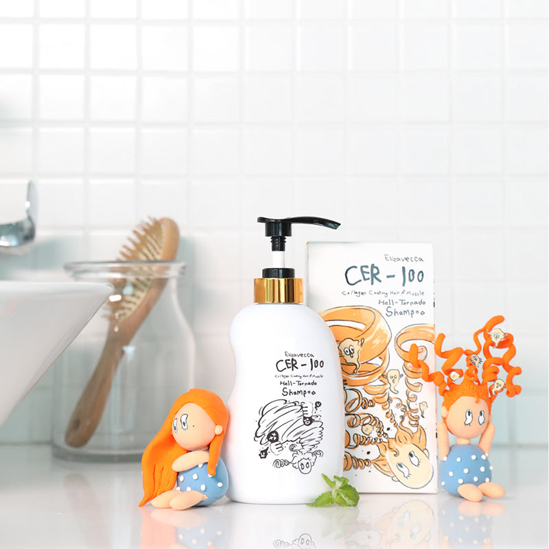Elizavecca CER-100 Collagen Coating Hair A+ Muscle Hell-Tornado Shampoo