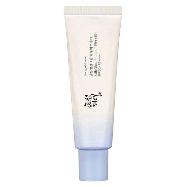 بيوتي أوف جوسون ريليف صن أكوا-فريش: أرز + فيتامين B5 بمعامل حماية SPF50+ PA++++