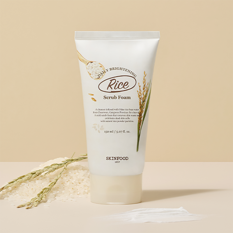 SKINFOOD Rice Daily Brightening Scrub Foam